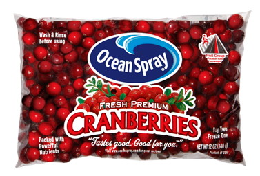 Ocean Spray Fresh Cranberries, Only $0.25 at Walmart!