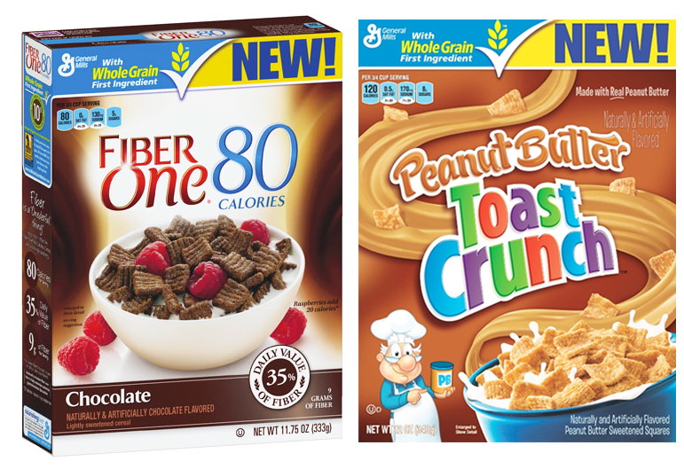 Peanut Butter Toast Crunch and Fiber One Chocolate Cereal, Only $0.10 at Target!