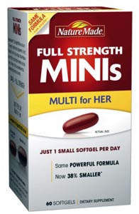 Nature Made Full-Strength Minis, As Low As $0.25 at CVS!