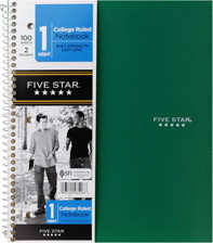 five star notebooks
