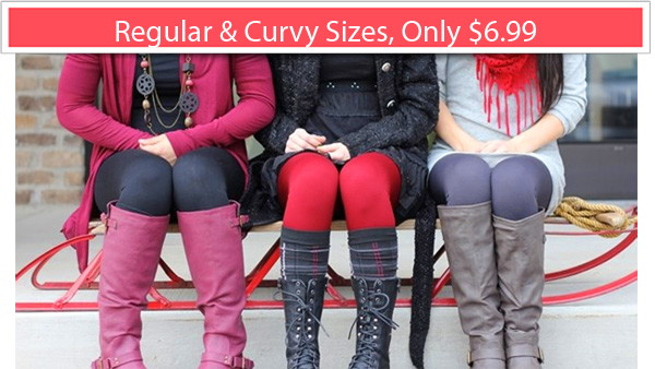 Fleece Lined Leggings, Only $6.99 Plus Shipping!