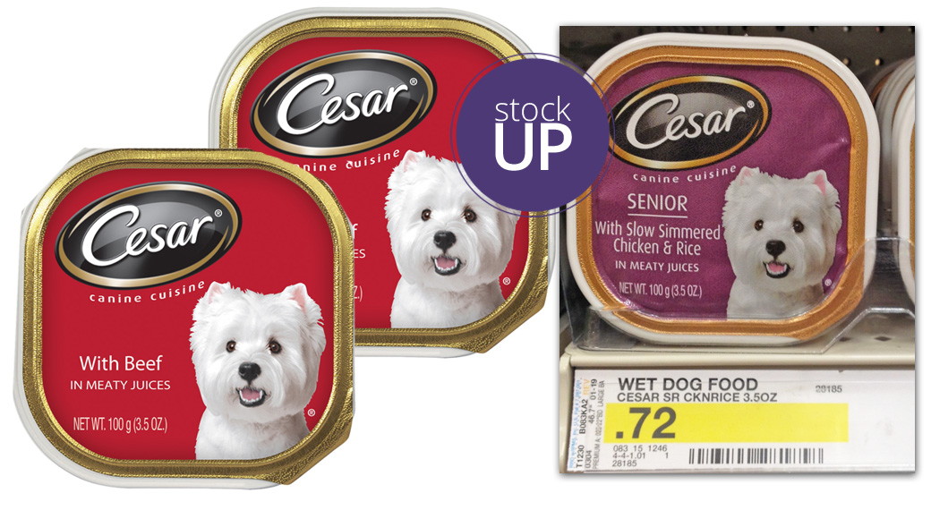 Cesar Dog Food Entrees, Only $0.39 At Target!