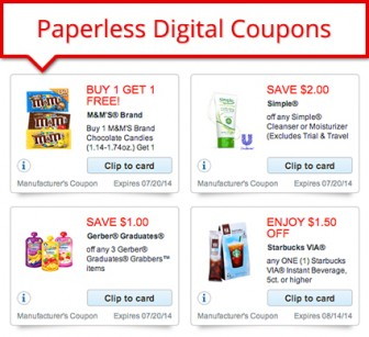 are walgreens paperless coupons manufacturer
