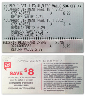 Aquaphor-Receipts