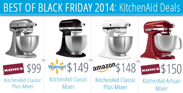 kohls kitchen aid artisan mixer lack friday