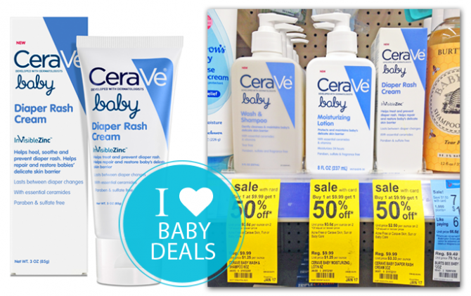 CeraVe Baby Diaper Rash Cream, Only 1.34 at Walgreens! The Krazy