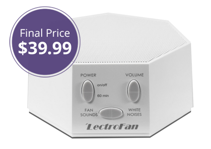 LectroFan Sound & White Noise Machine, Only $39.99!