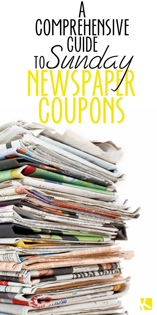 A Comprehensive Guide to Sunday Newspaper Coupons The Krazy Coupon Lady