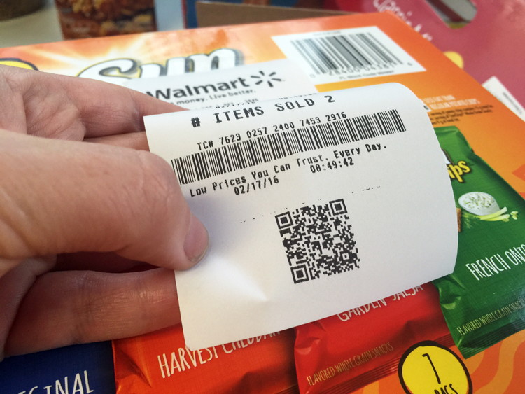 walmart app print receipt