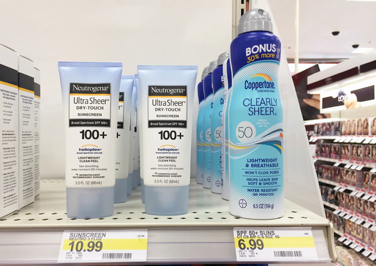 Sunscreen coupons