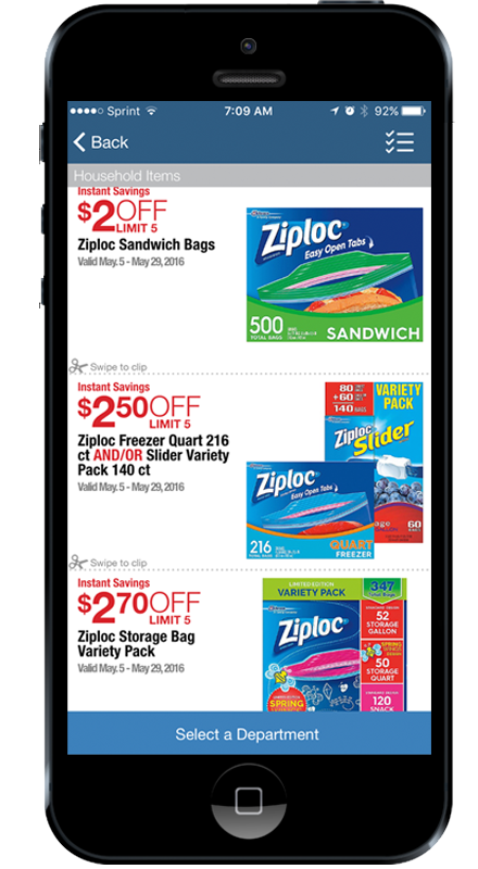 Ziploc manufacturer coupon 2018
