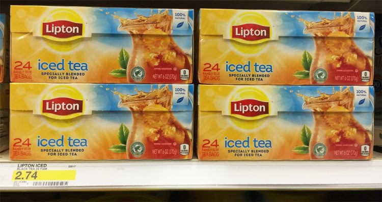 Coupons reduction ice tea