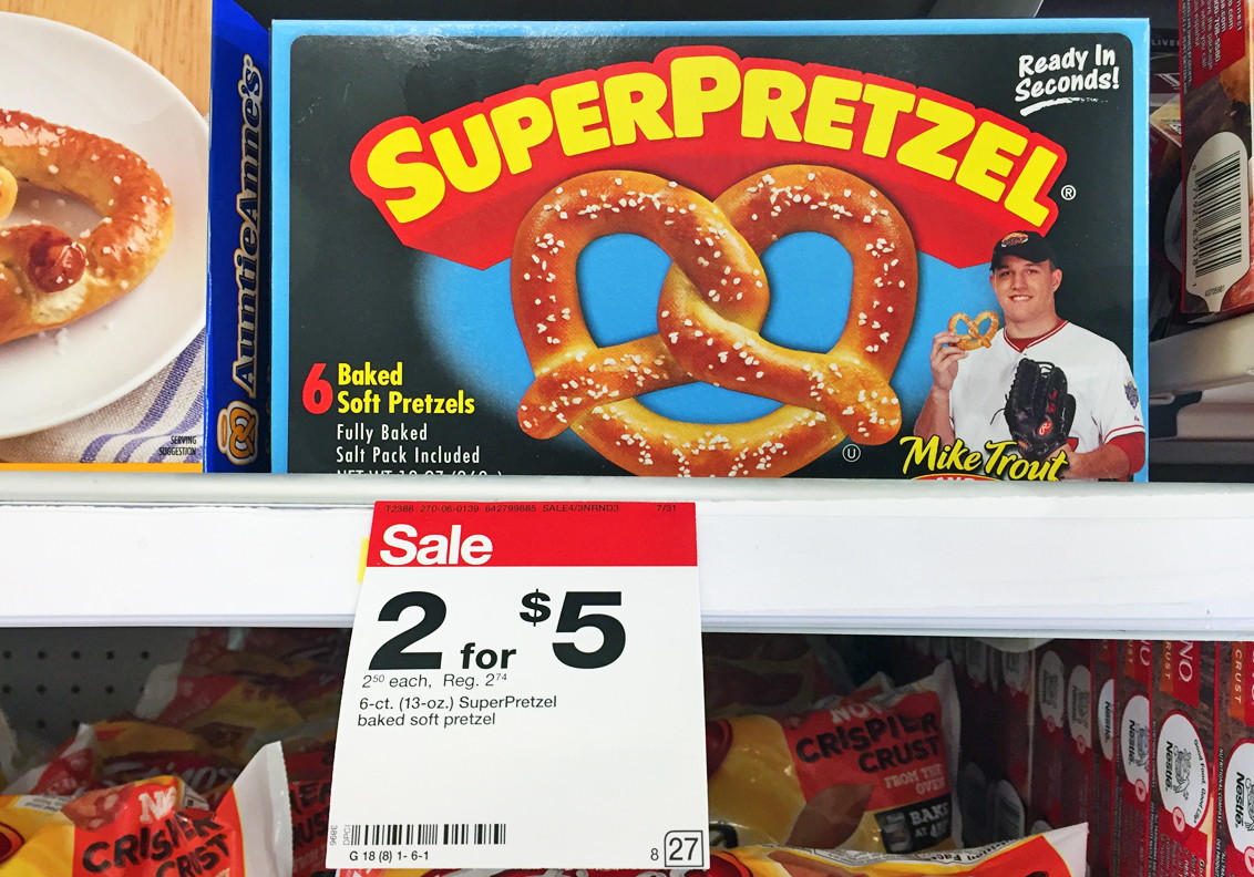 SuperPretzel Soft Pretzels, Only 1.00 at Target!
