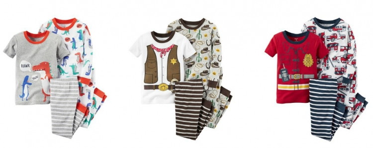 Kohls Coupon Codes With: 4-Piece Carter's Pajama Sets