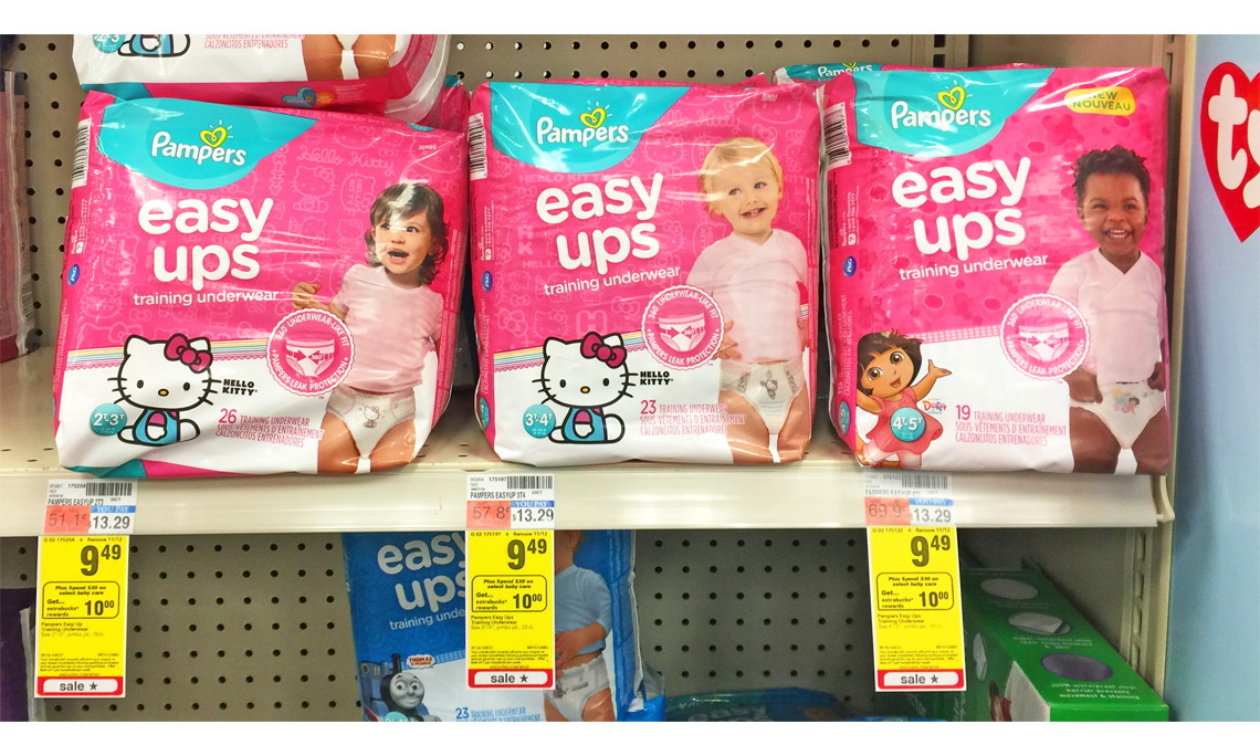 Stock Up! Pampers Easy Ups, Only 2.74 at CVS! The Krazy Coupon Lady