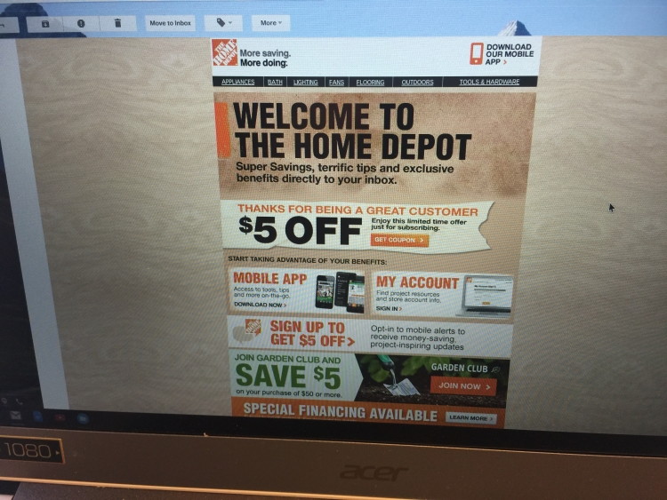 Home Depot Online Promo Code 2024 Ad Daryn Emlynne