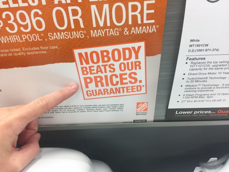 Does Home Depot offer customers a way to comment on their shopping experiences?