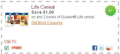Refreshing Printable Coupon codes: Lifetime Cereal, Quaker +further! - The graphic about Printable Cereal Coupons called Contemporary Printable Discount coupons: Lifetime Cereal, Quaker +much more! - The