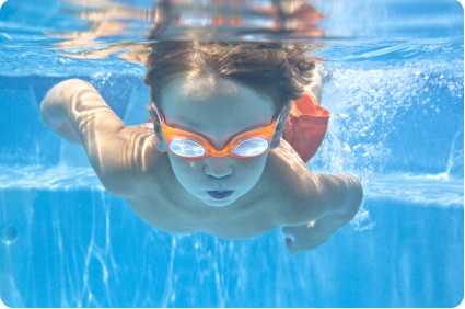 homemade swimming goggles