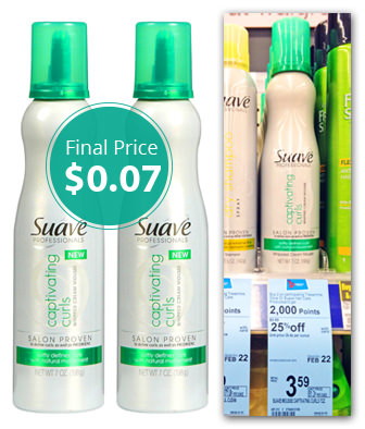 Suave Mousse, Only $0.07 at Walgreens!