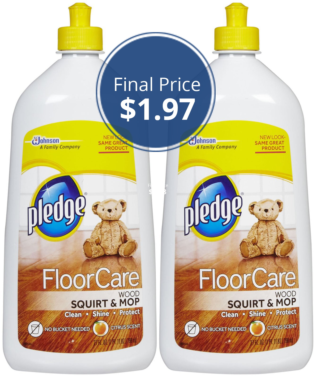 Pledge Wood Floor Cleaner Only 1 97 At Walmart The Krazy