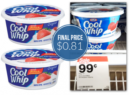 Cool Whip, Only $0.81 at Target!