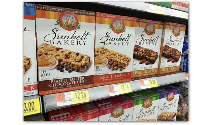 Sunbelt Bakery Granola Bars 15...