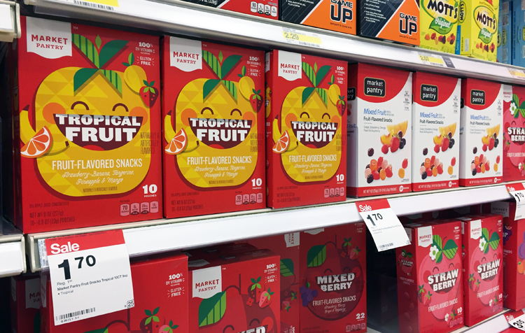 Market Pantry Fruit Snacks Only 0 89 At Target The Krazy