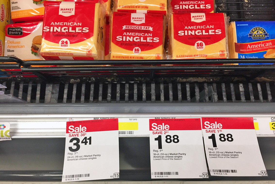 Market Pantry American Cheese Singles Only 1 79 At Target The