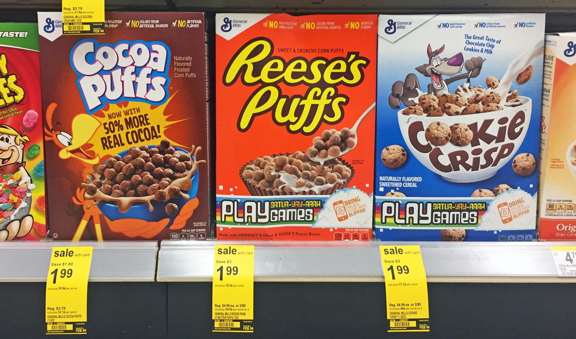 Cocoa Puffs or Cookie Crisp Cereal, Only $0.99 at Walgreens!