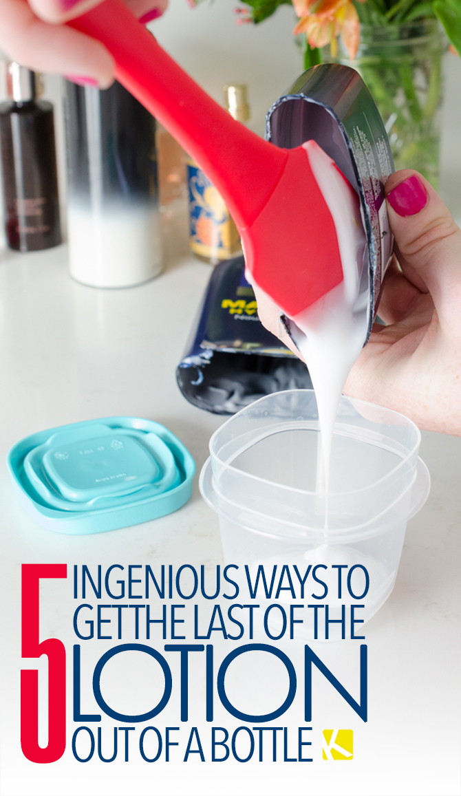 5 Ingenious Ways to Get the Last of the Lotion Out of a