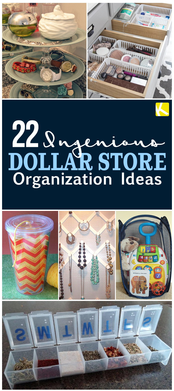 22 Ingenious Dollar Store Organization Ideas The Krazy Coupon Lady