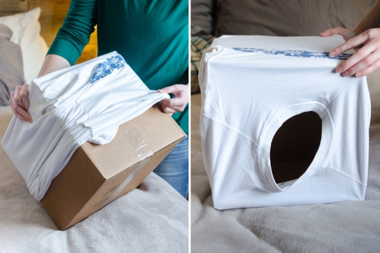 Make a Cat Tent - So Simple Cat-box-750x500
