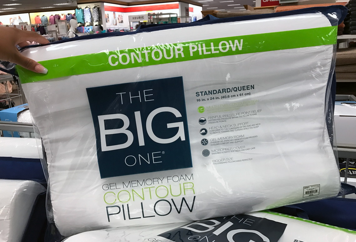 The Big One Gel Memory Foam Contour Pillow As Low As 13 99 At
