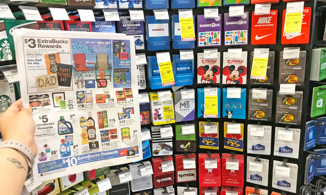 Save 10 00 On Select Gift Cards At Cvs