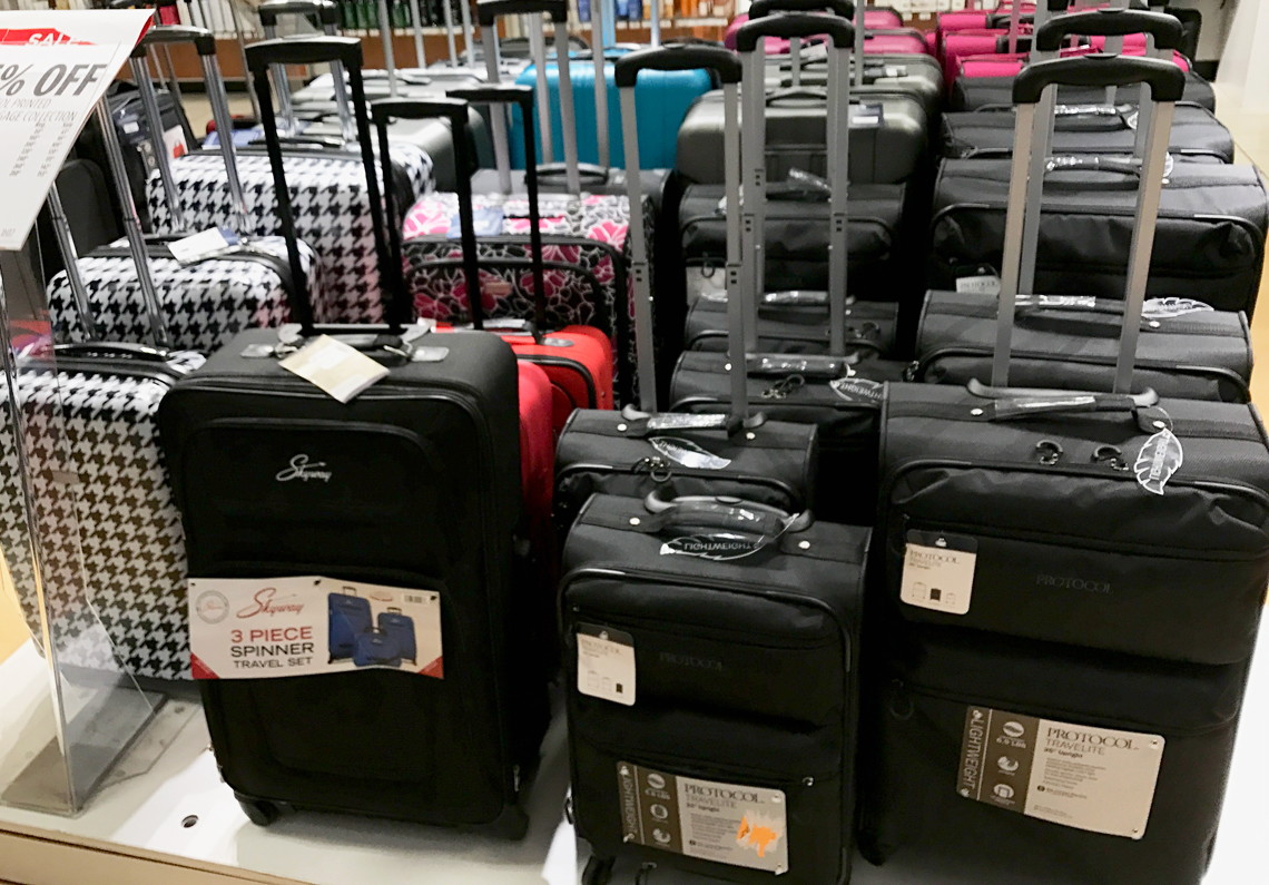 luggage set jcpenney