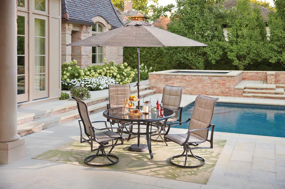 Hampton Bay 5 Pc Padded Sling Patio Dining Set Only 399 At Home Hampton Bay 5 Pc Padded Sling Patio Dining Set Only 399 At Home Depot The Krazy Lady