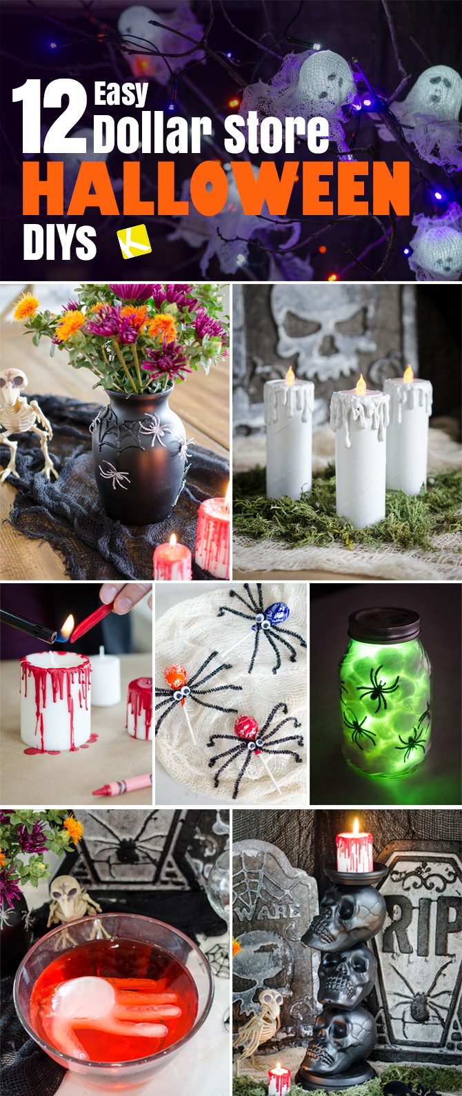 12 Ridiculously Easy Dollar Store Halloween DIYs The Krazy Coupon Lady