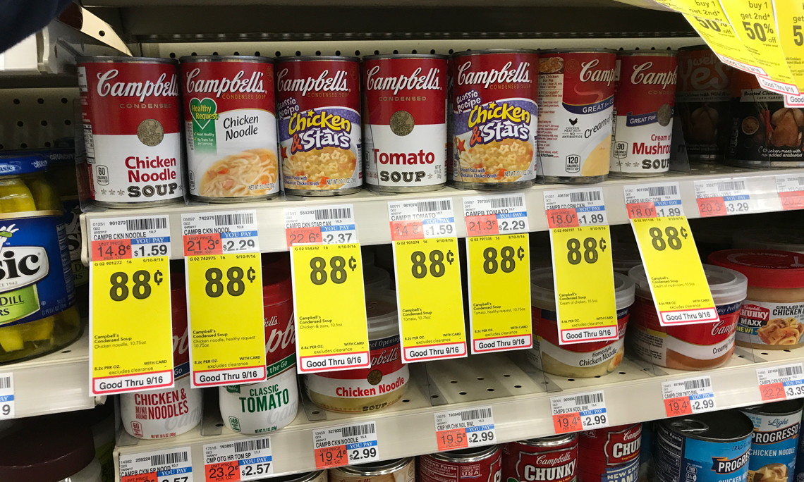 Stock Up! Campbell's Condensed Soup, Only 0.68 at CVS! The Krazy