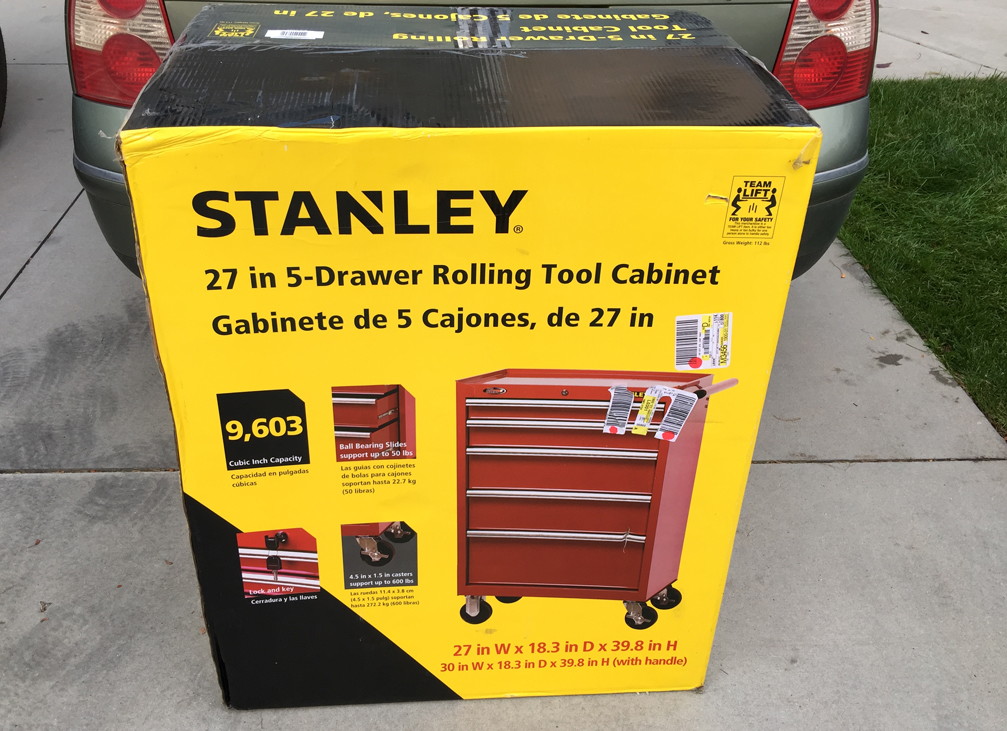 35 Stanley 27 5 Drawer Rolling Tool Cabinet At Walmart Reg