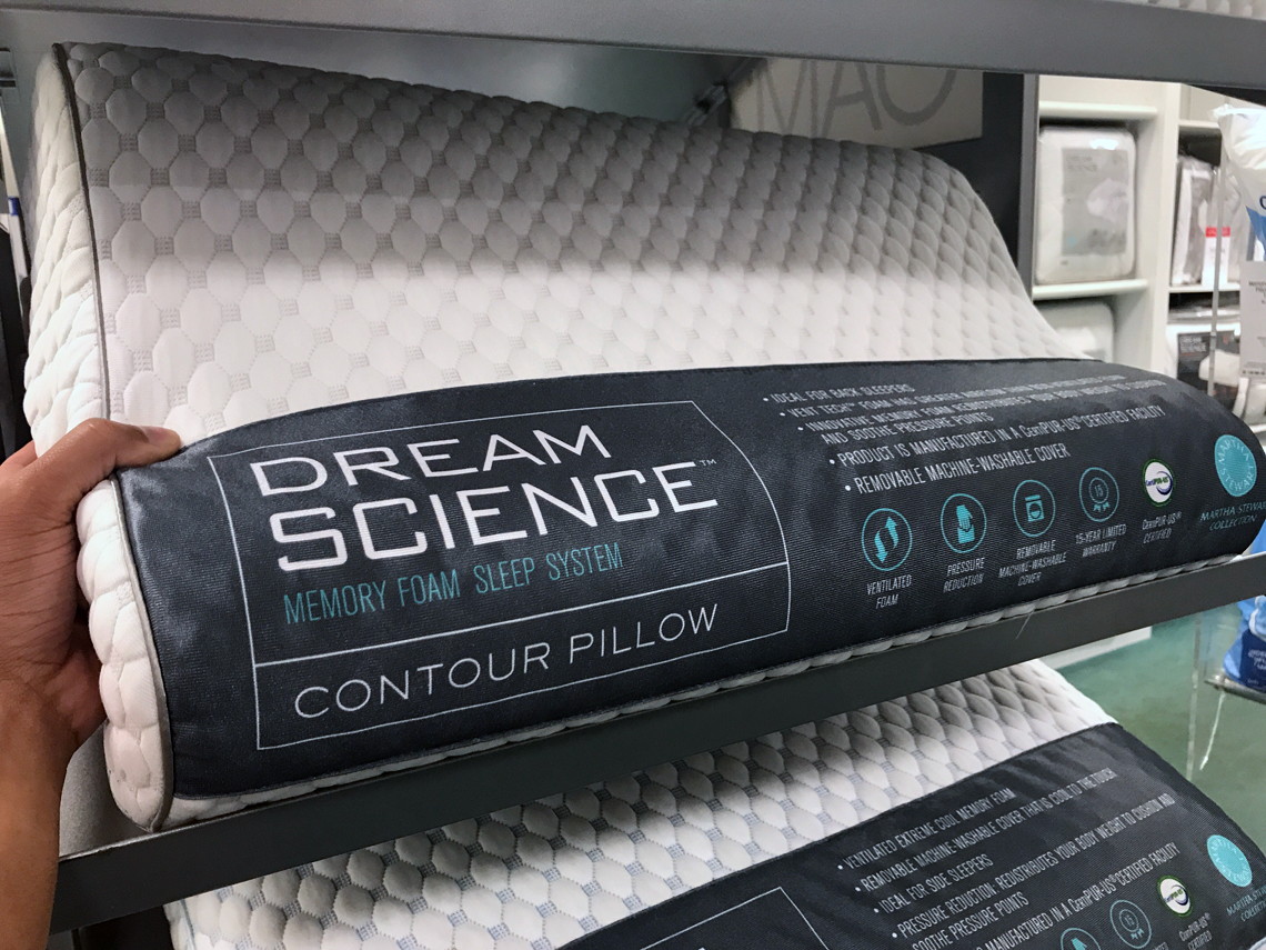 martha stewart dream science contour pillow