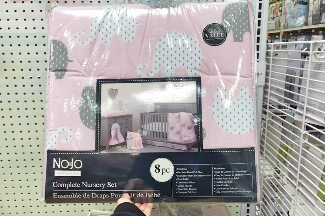 Nojo Elephant 8 Pc Crib Bedding Set Only 84 99 At Toys R Us