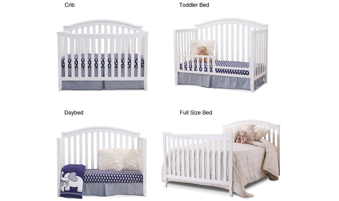 Sorelle Berkley 4 In 1 Convertible Crib Only 99 99 At Toys R Us