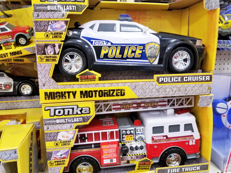 tonka police car target