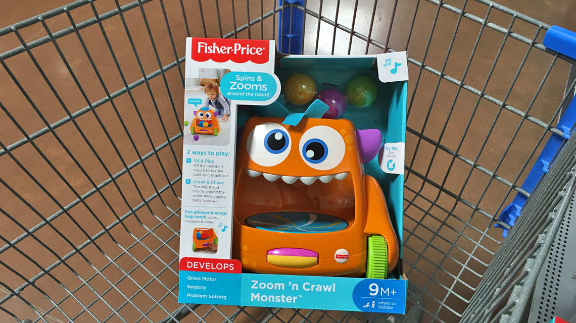 fisher price zoom n crawl monster walmart