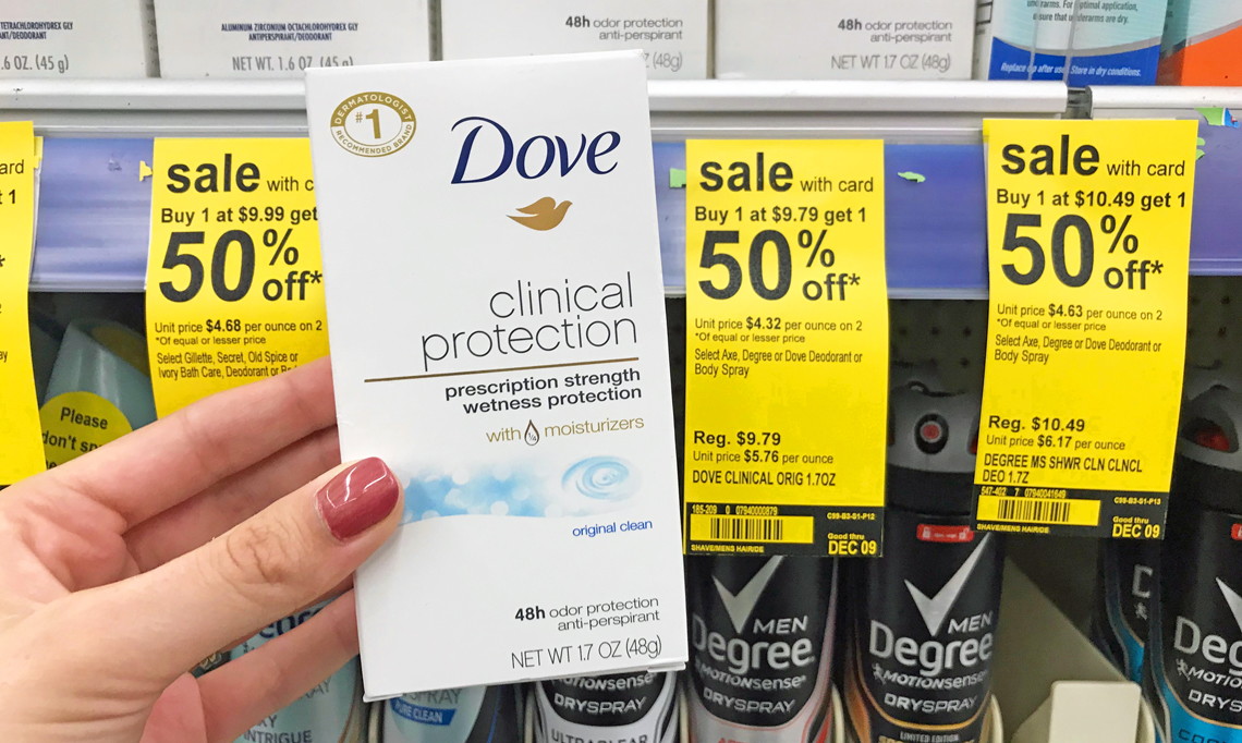 Dove Clinical Deodorant, as Low as 2.37 at Walgreens! The Krazy