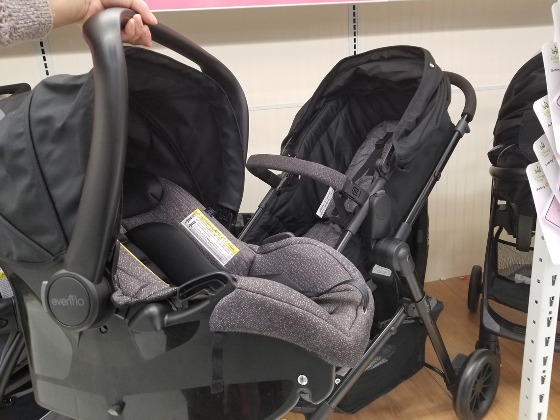 Evenflo Folio Tri Fold Travel System With Litemax Infant Car Seat