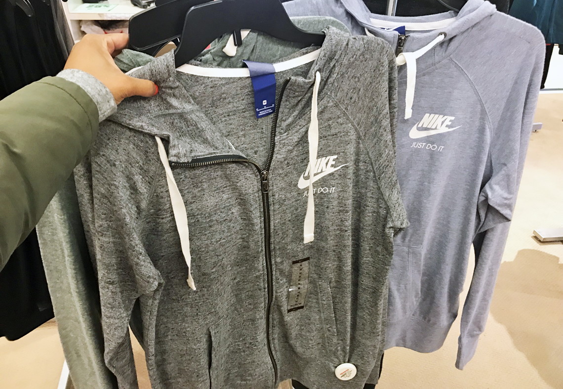 macy's nike zip hoodie