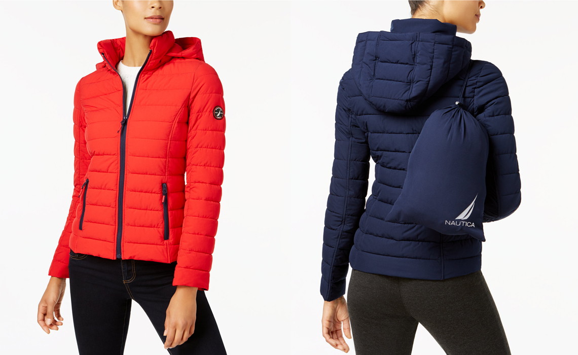 nautica packable puffer jacket