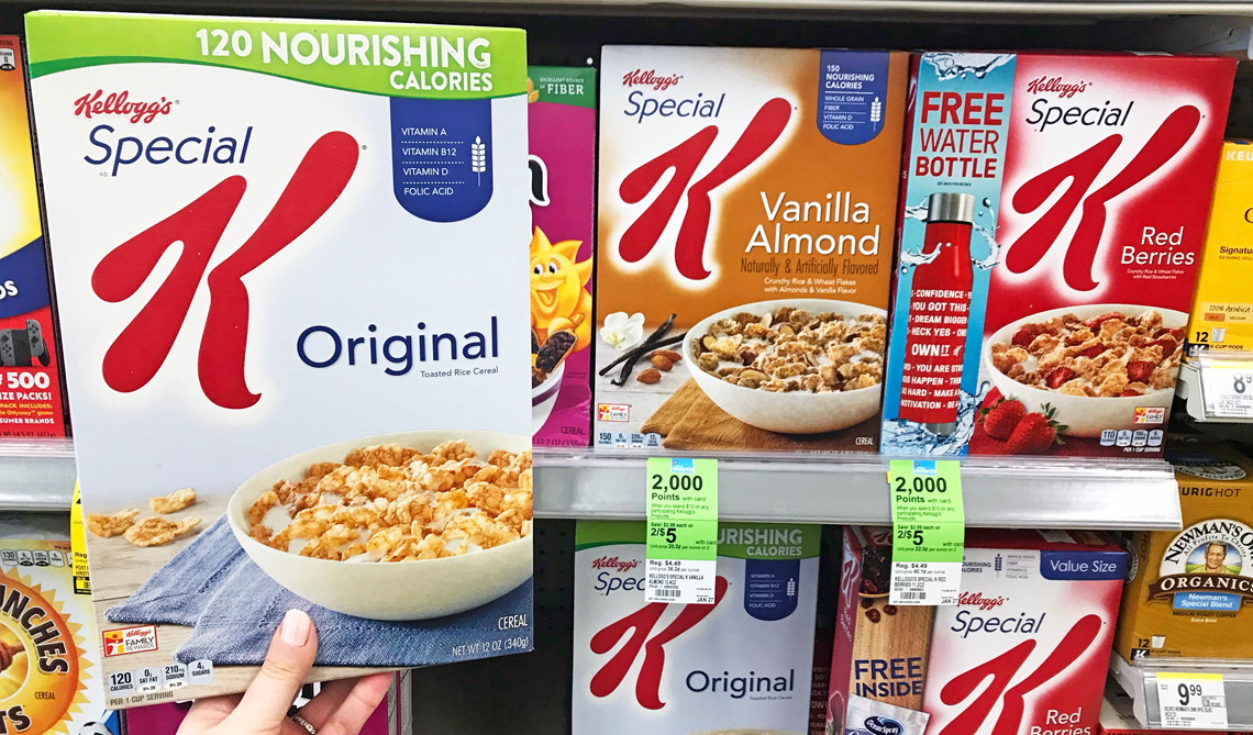 Kellogg's Special K Cereal, $1.50 at Walgreens - Plus, Free Water